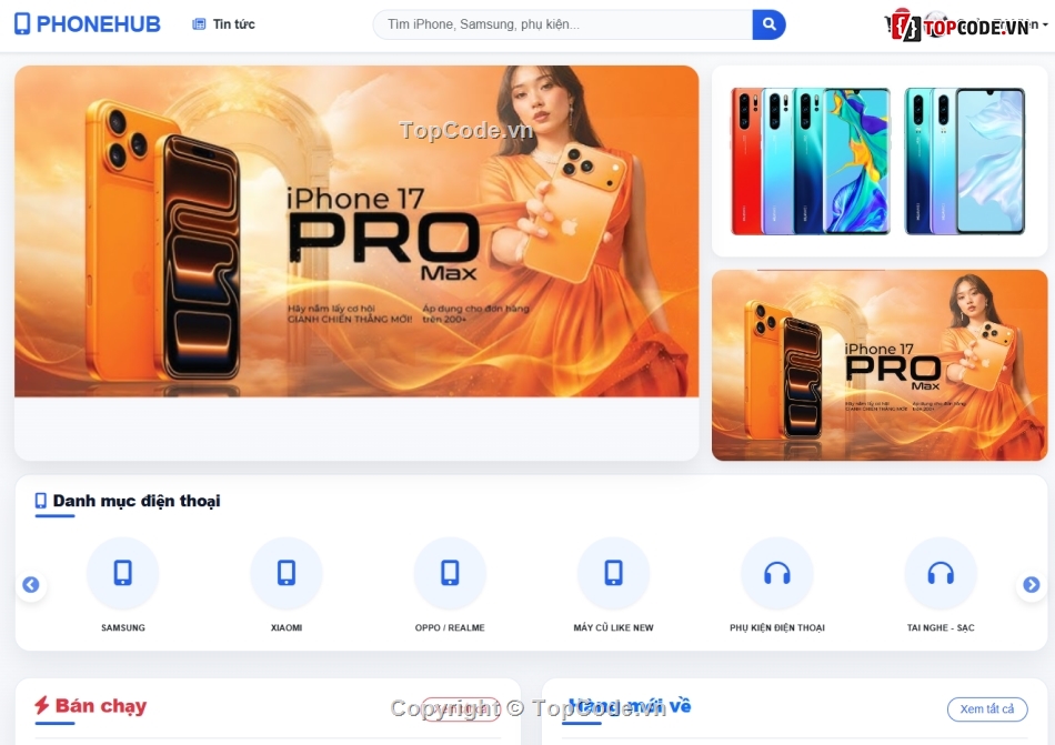 Website bán hàng,Web bán hàng,bán hàng điện thoại